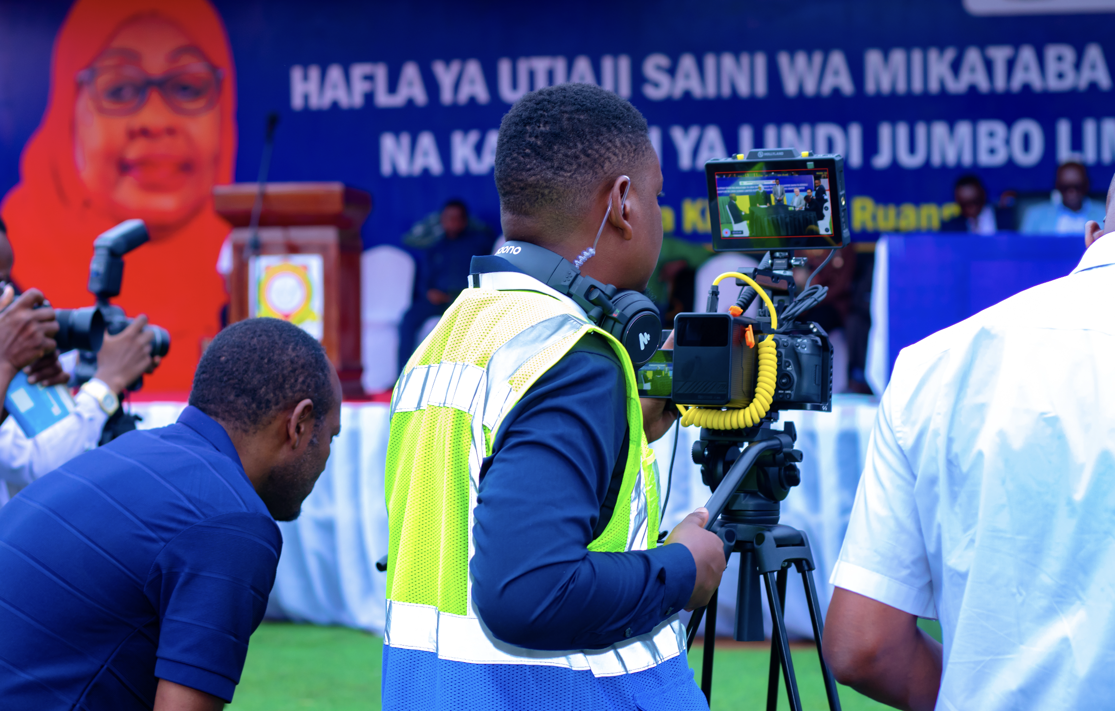 DAEM Media team on set